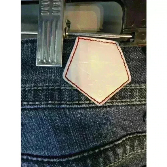 Tin Haul Jeans Blue 31/32 women's boot cut western embellished pockets - Picture 10 of 13